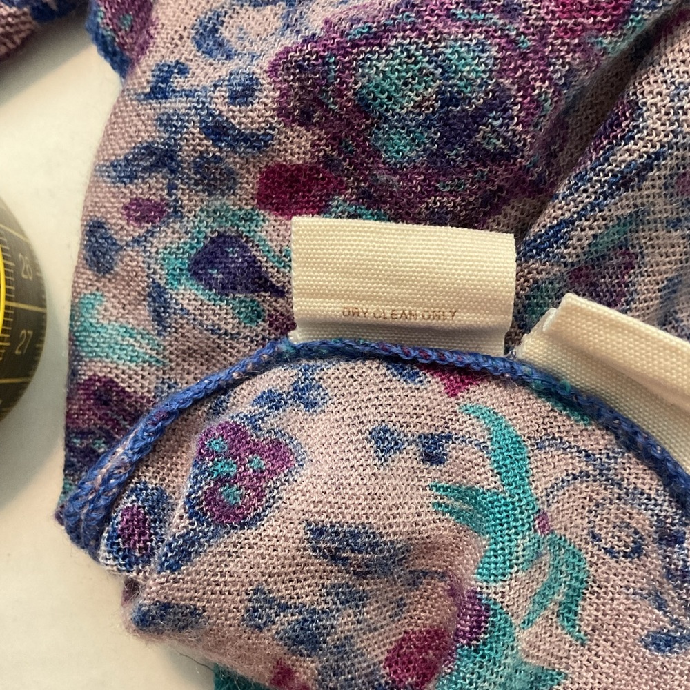 Free People Purple Floral Blouse‎ with Orange Accents - Picture 11 of 11